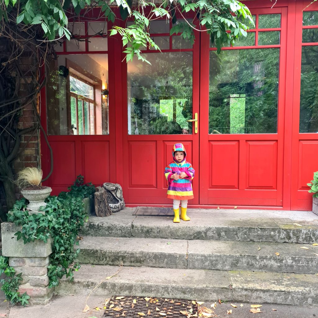 Autentico Versante krétafesték Red Stripe szín ajtón