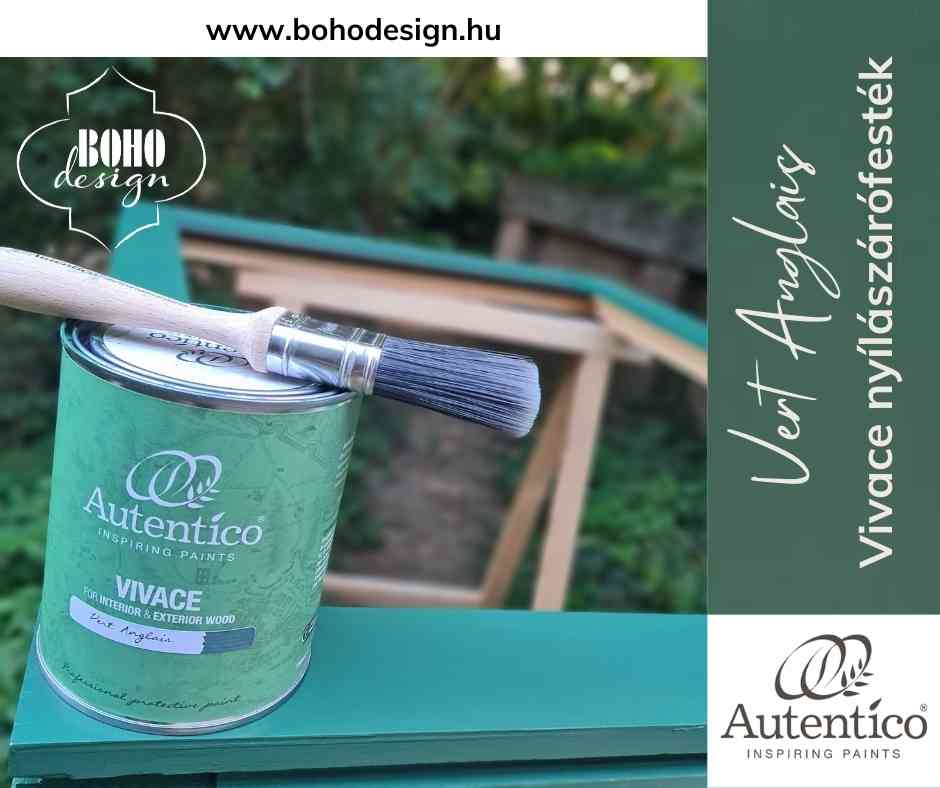Autentico Vivace nyílászáró festék Vert Anglais szín BOHOdesign